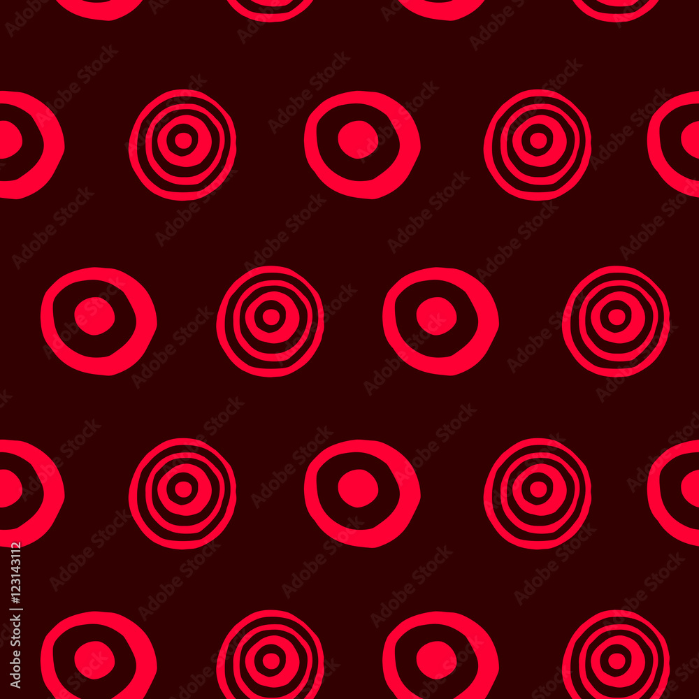 Seamless pattern with hand drawn circle shapes Seamless pattern with hand drawn circle shapes