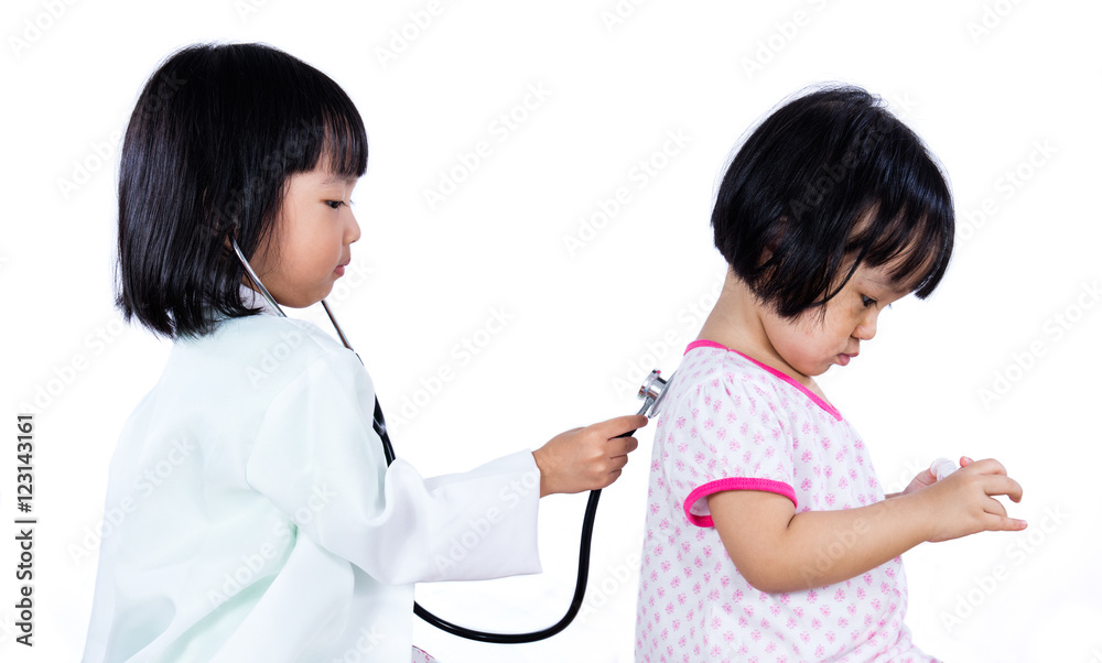 Asian Chinese Little Sister Role Playing As Doctor and Patient Asian Chinese Little Sister Role Playing As Doctor and Patient