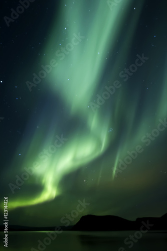 Wallpaper Mural Aurora Borealis beautiful northern light in the clear night sky,  Iceland Torontodigital.ca