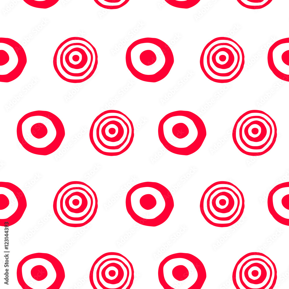 Seamless pattern with hand drawn circle shapes Seamless pattern with hand drawn circle shapes