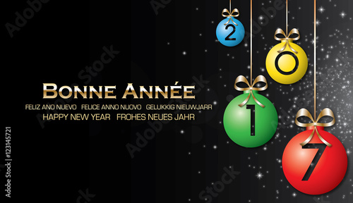 Bonne année 2017 noir