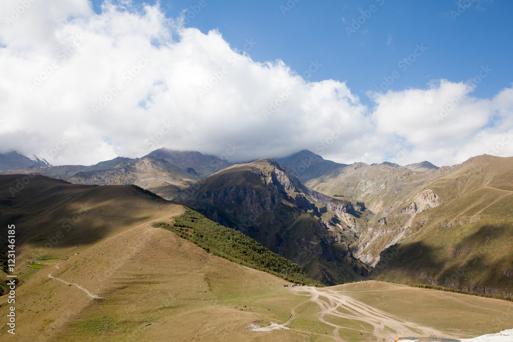 Mount Kazbek panorama