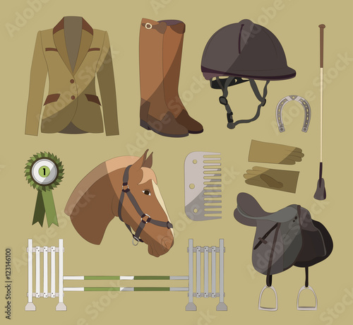 Horse riding set