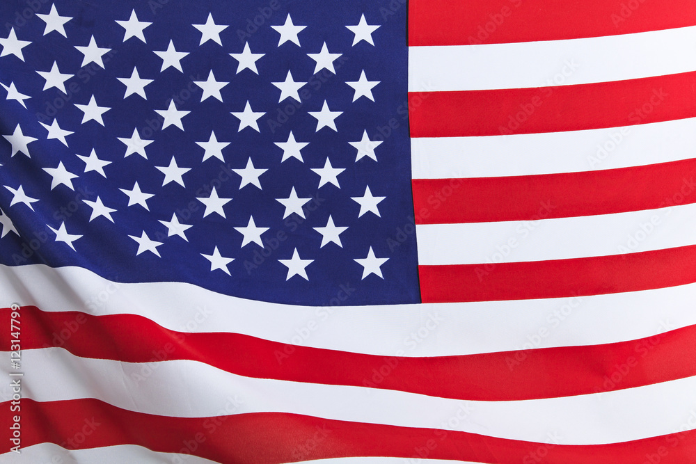 Naklejka premium Flag of the USA