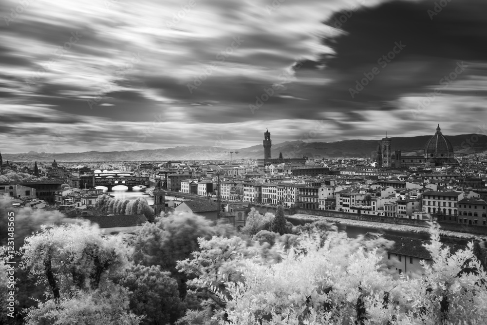 Vista di Firenze da Piazzale Michelangelo in Infrarosso