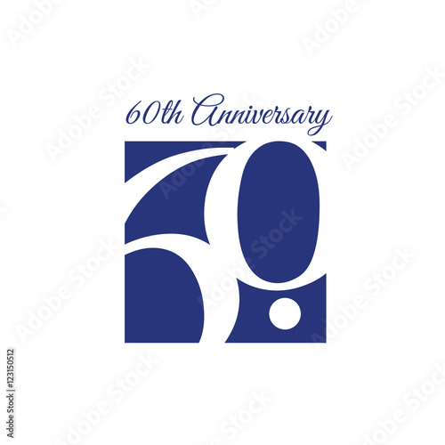 60th Anniversary Template design