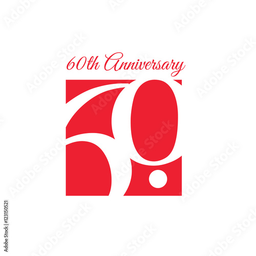 60th Anniversary Template design