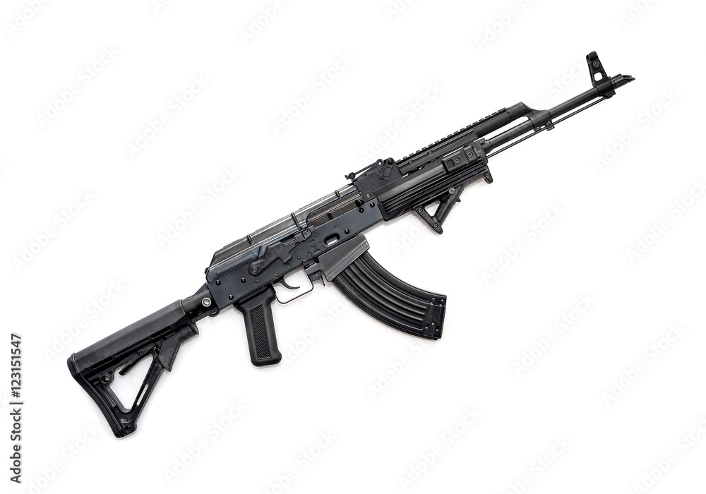 Tactical AK-47 rifle