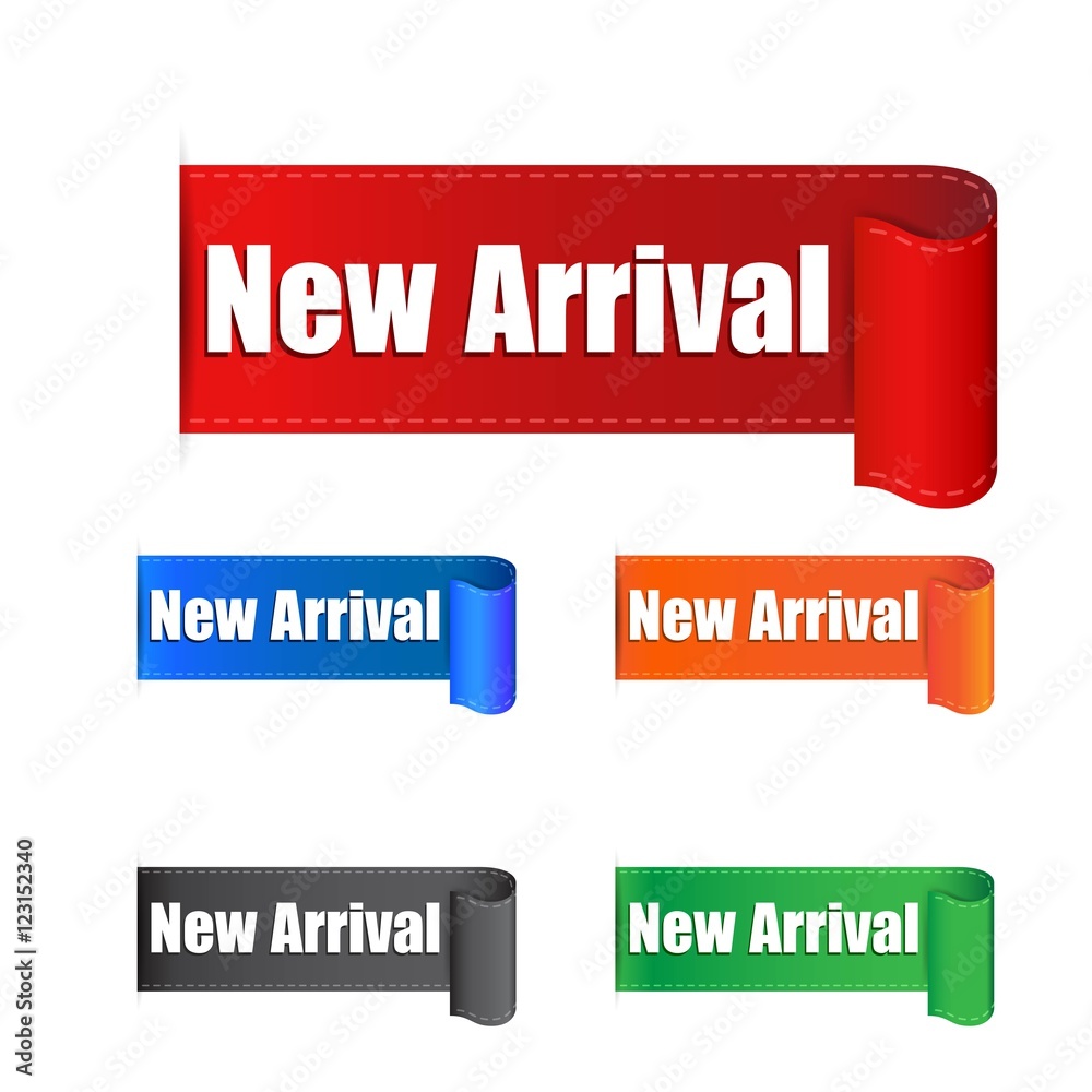 New arrival sticker. Label vector illustration on white background New arrival sticker. Label vector illustration on white background
