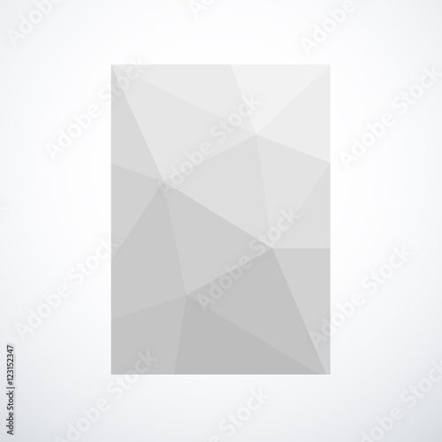 Abstract Background, Low poly gray pattern, poster brochure layo