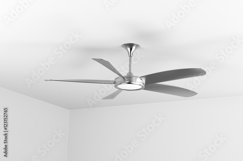 Wall Mural Silver ceiling fan