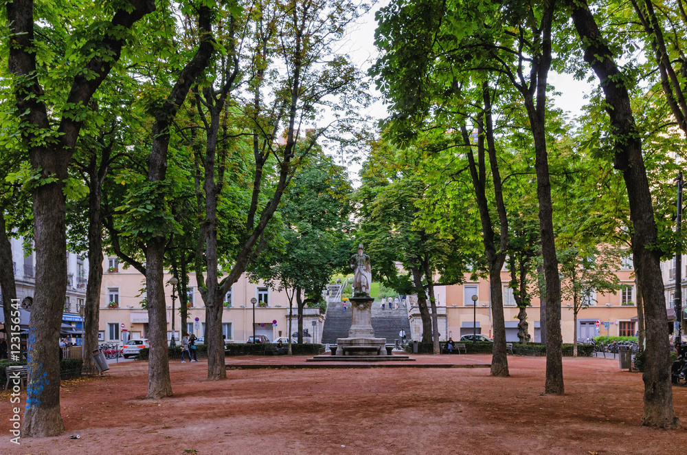 Lyon (France) Place Sathonay