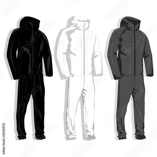 Sport suit vector.