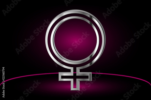 Female symbol, woman