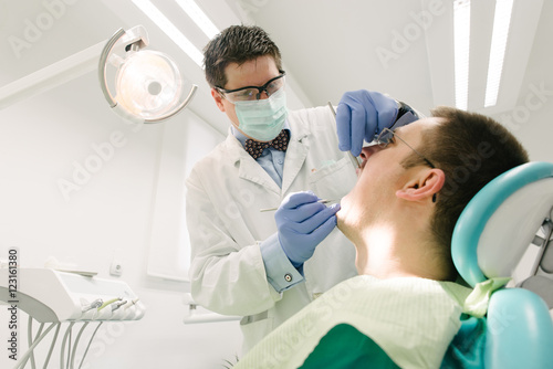 Dentist at work