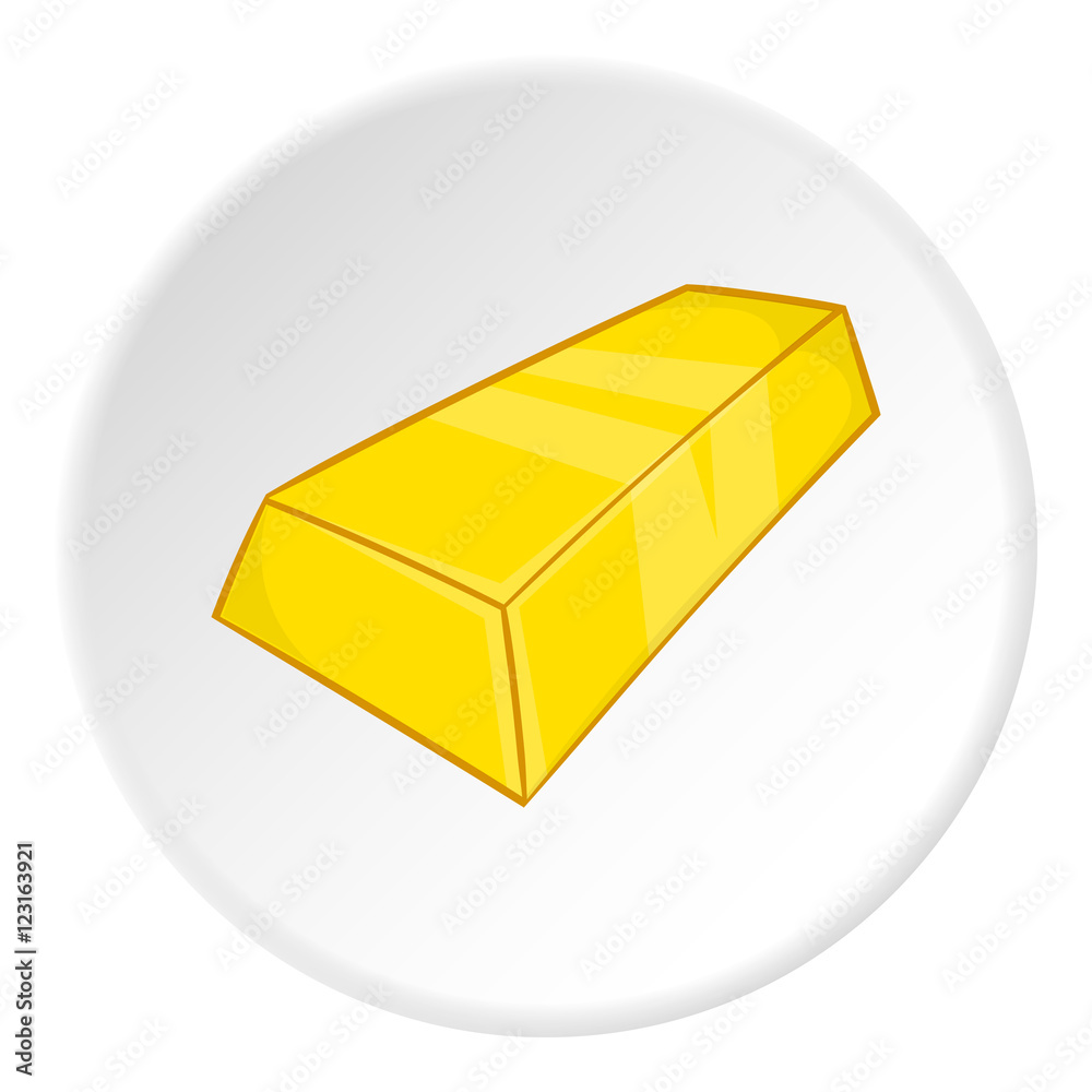Gold bar icon. Cartoon illustration of gold bar vector icon for web ...