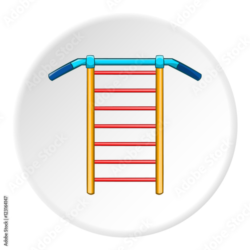 Swedish wall icon. Cartoon illustration of swedish wall vector icon for web