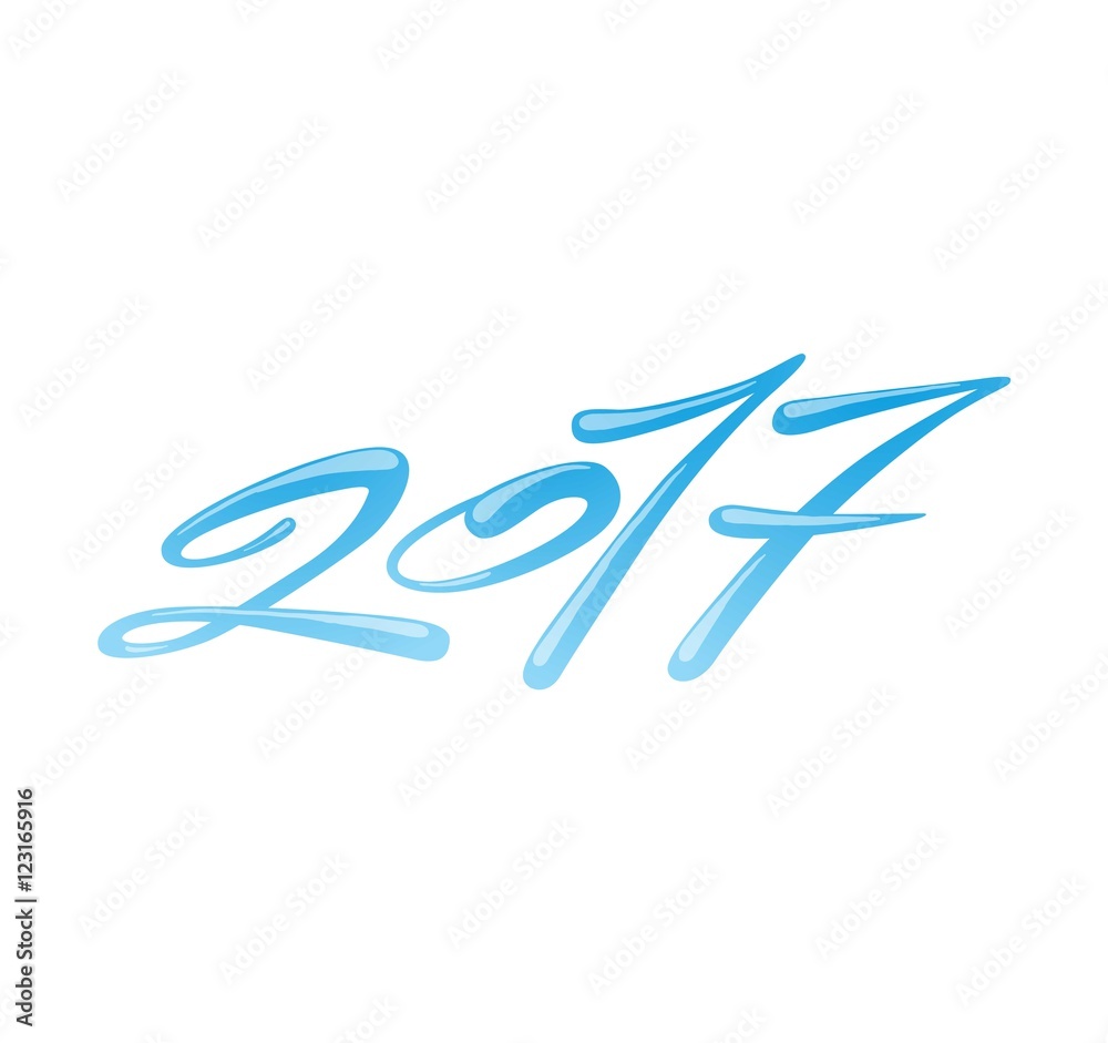 New Year text vector New Year text vector