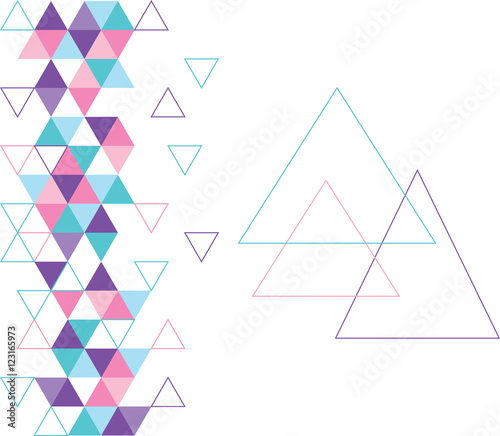 bstract geometric background. Modern overlapping triangles. Unusual color shapes for your message. Business or tech presentation, app cover template