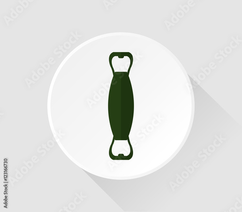 icon open caps in flat design