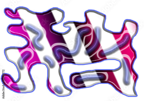 Принти на полотні 3d graphic signs and symbols