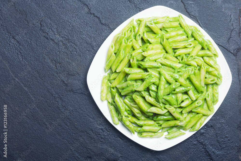 pasta with spinach pasta with spinach