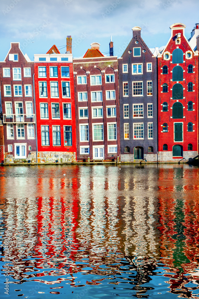 Fototapeta premium Houses in Amsterdam