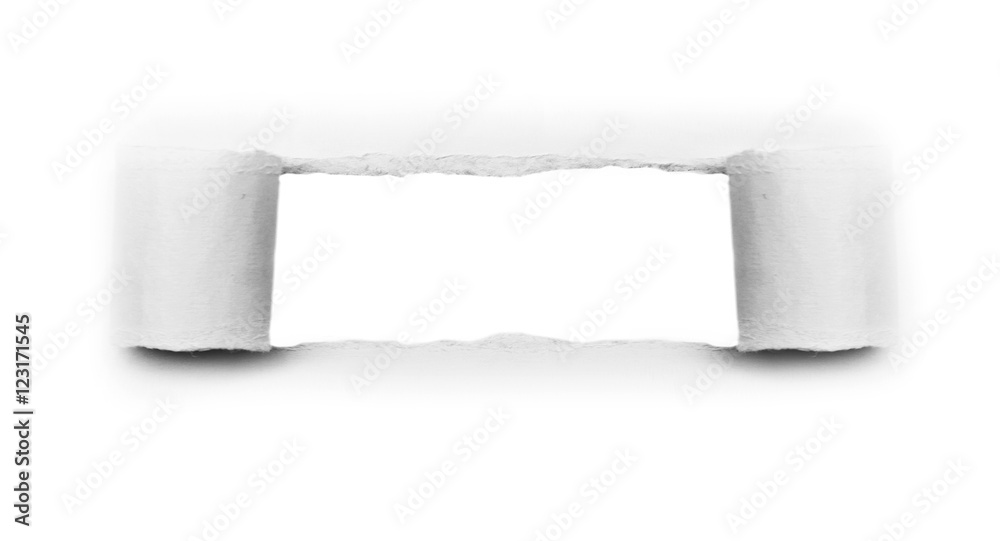 Obraz premium Piece of torn paper, space for copy