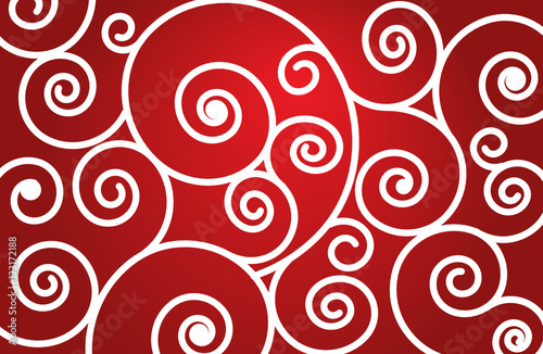 Red and White Christmas Swirl