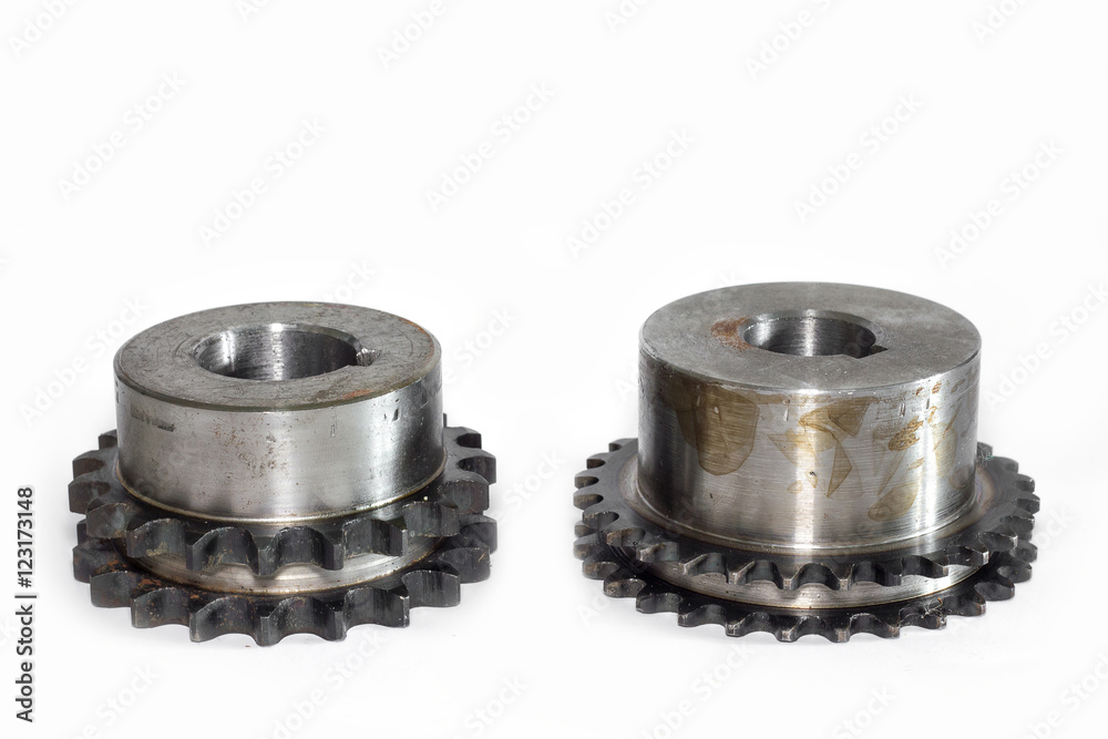 Gears cogs for industry metal on white background. Gears cogs for industry metal on white background.