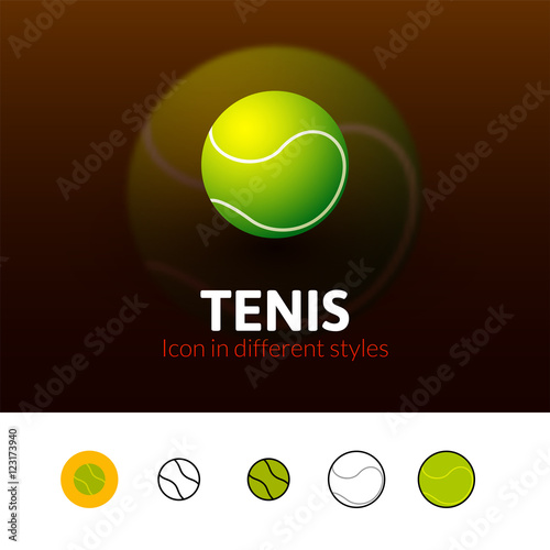 Tennis icon in different style