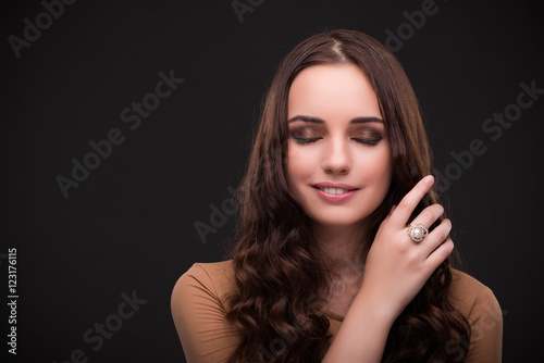 Young woman with jewellery accessories
