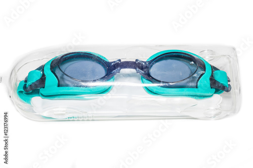 Swimming Goggles on white background.
