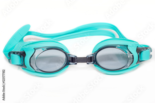 Swimming Goggles on white background.