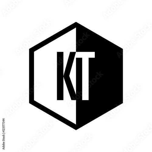 INITIAL hexsagonal HALF LOGO