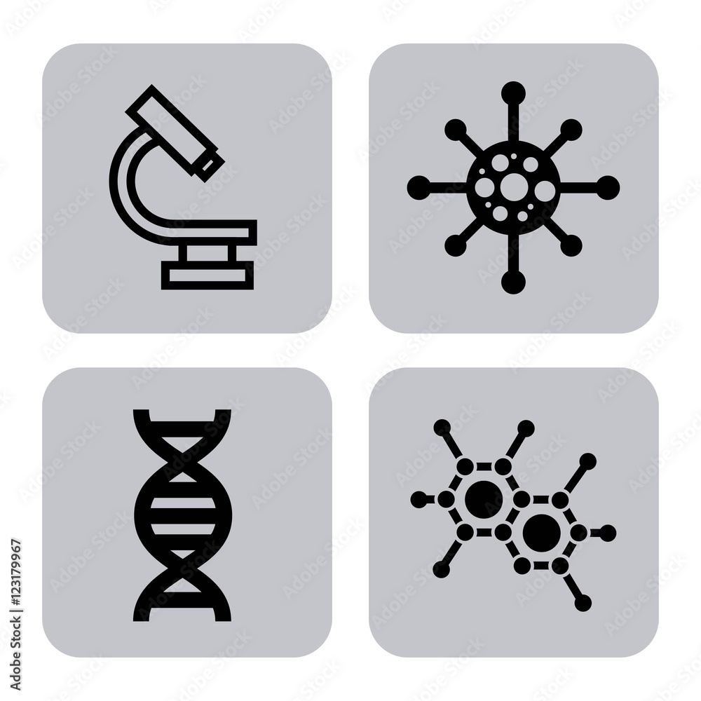 Obraz premium biology and science education line icon vector illustration design