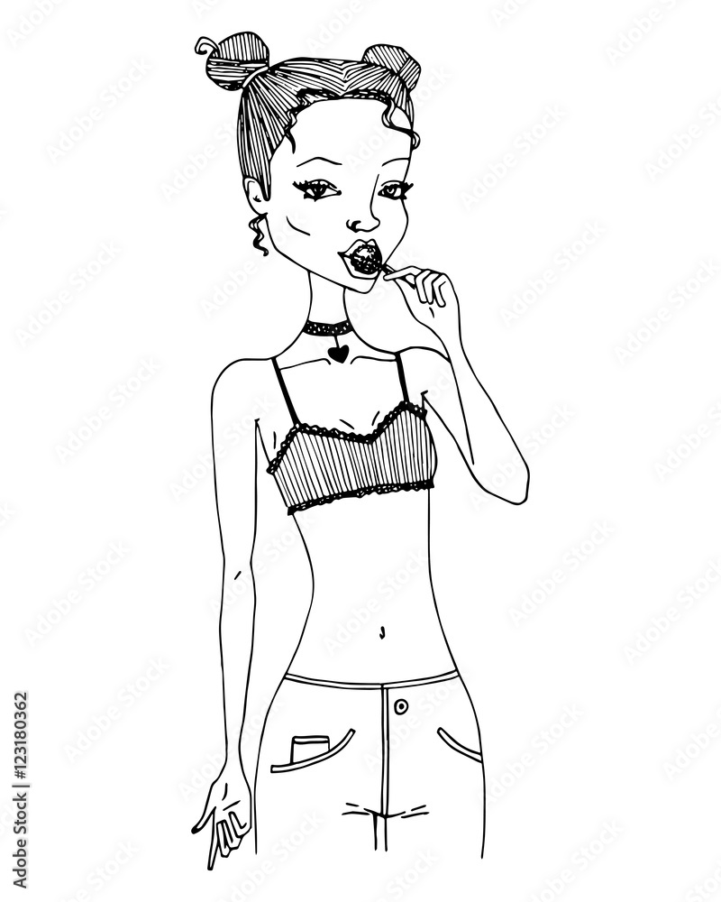 Sexy Girl Sucking on a Lollipop. Attractive Woman Sucking on a Lollipop. Vector Poster. T Shirt Design. Vector T Shirt Template. Sexy Girl Poster Design Sexy Girl Sucking on a Lollipop. Attractive Woman Sucking on a Lollipop. Vector Poster. T Shirt Design. Vector T Shirt Template. Sexy Girl Poster Design