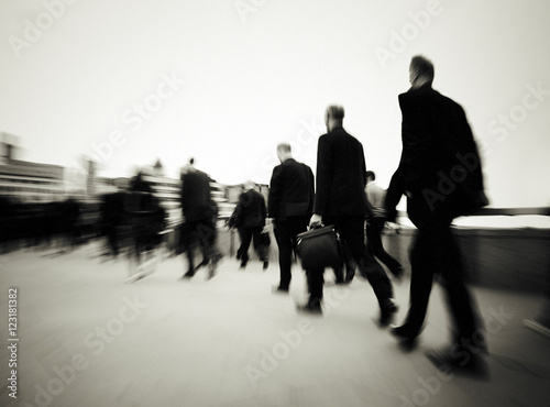 Morning Commuters Of London Concept