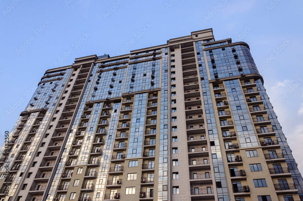 Modern high-rise residential building in Odessa Modern high-rise residential building in Odessa