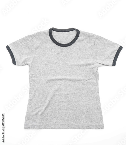 shirt. folded t-shirt on white © topntp