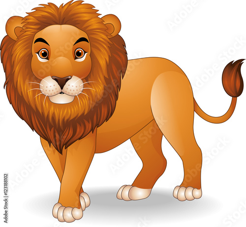 Cartoon lion character