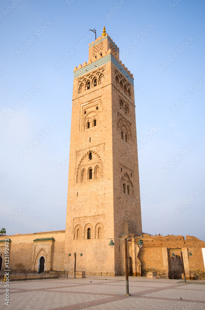 Famous mosque of Marrakech - Morocco