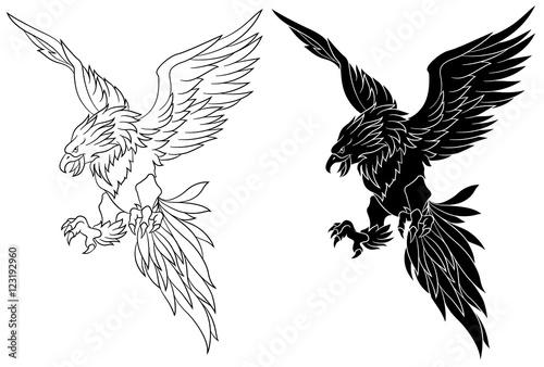 不死鳥デザインイラスト