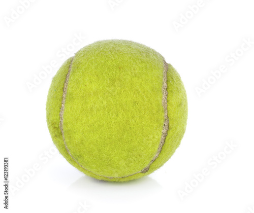 Tennis ball isolated on white © wannadang1