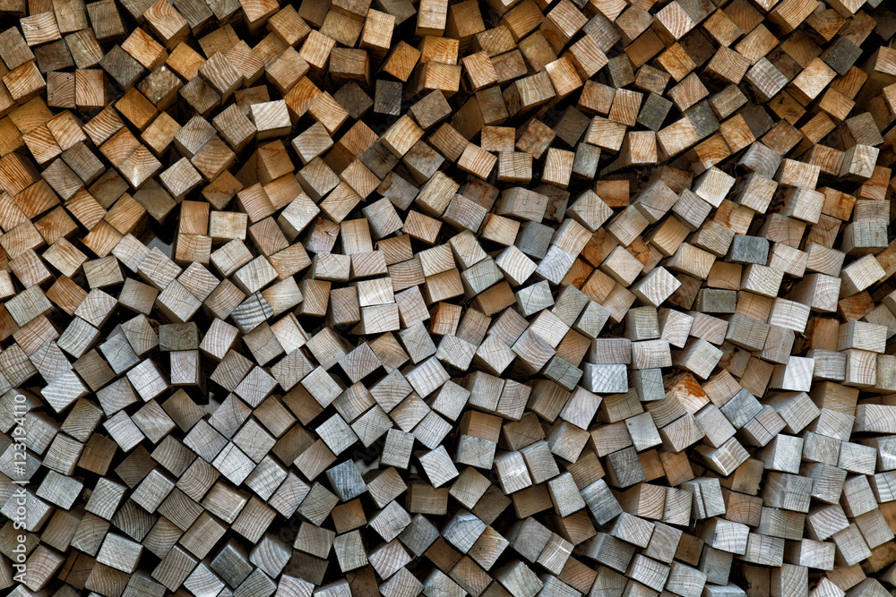 Wooden background, firewood, lumber, a stack of logs Wooden background, firewood, lumber, a stack of logs