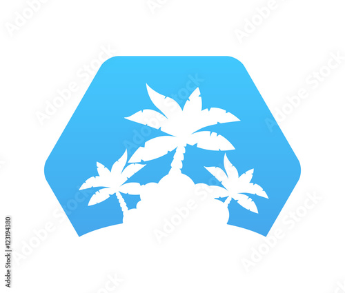 Abstract Hexagon Icon with ...