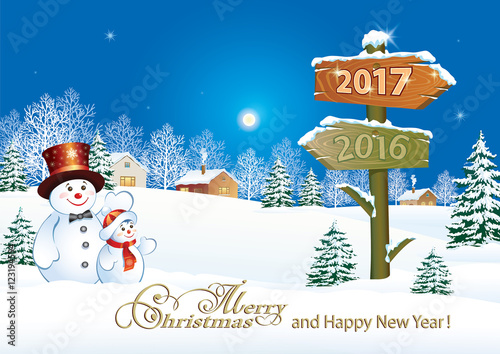  Merry Christmas and Happy New Year 2017