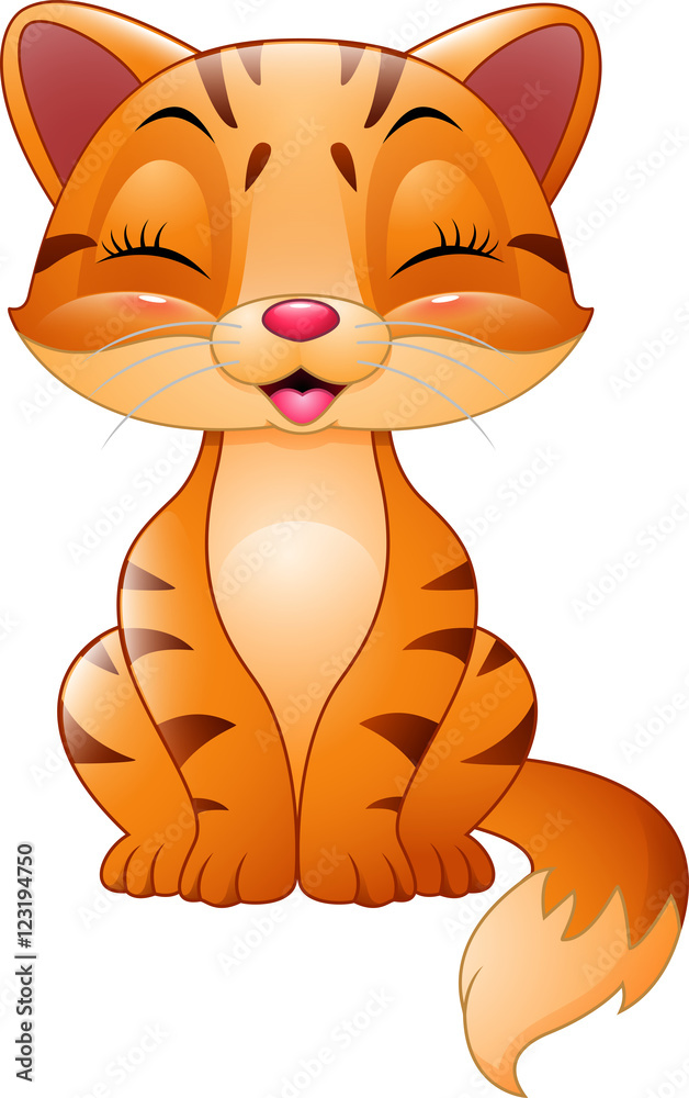 Cartoon funny cat Cartoon funny cat