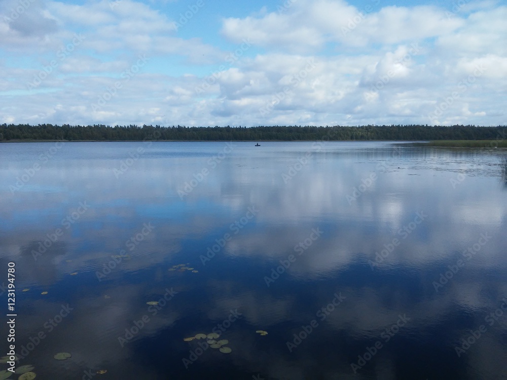 Lake of Plinksiai in Lithiania