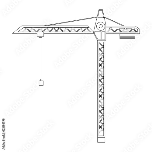 Constraction crane tower